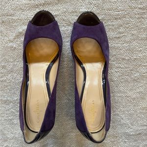 Cole Haan Nike Air Suede Carma Open Toe Pumps